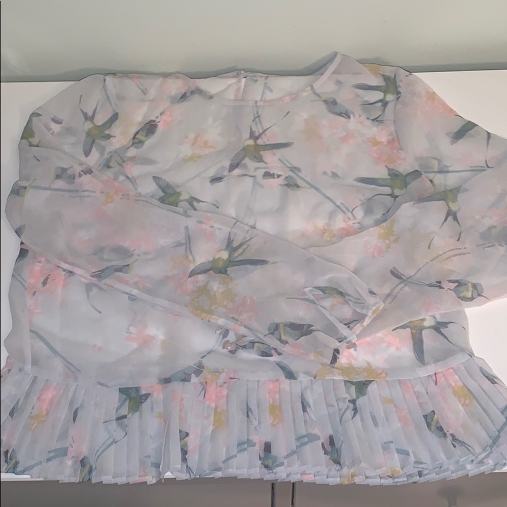 Vintage Sheer floral blouse
